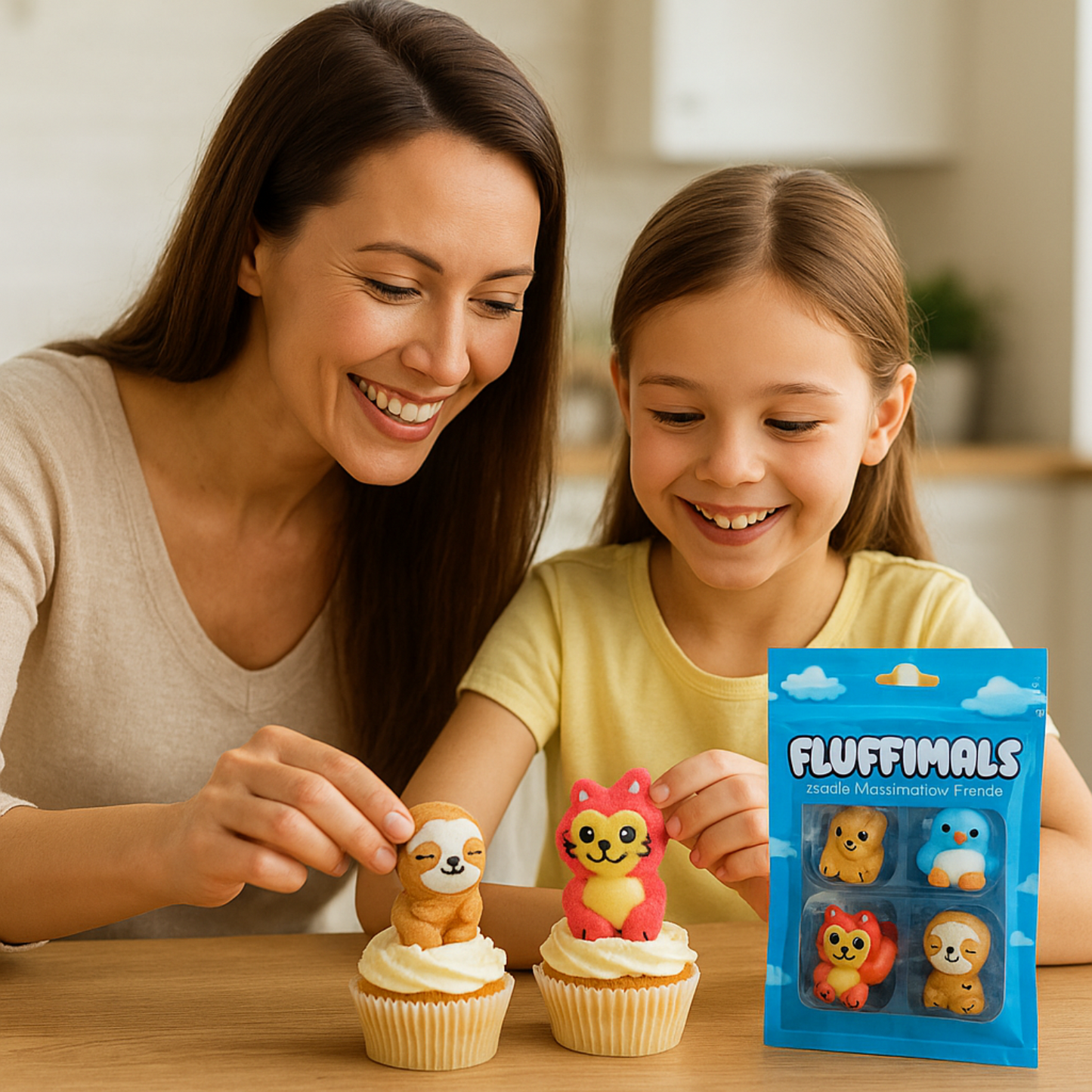 Fluffimals 4 Pcs Each Pack Edible Marshmallow Friends | Colorful 3D Animal-Shaped Candy Treats with Unique Flavors | Fun Character Snacks for Kids | Novelty Gift Set & Collectible Sweet Marshmallow Bites