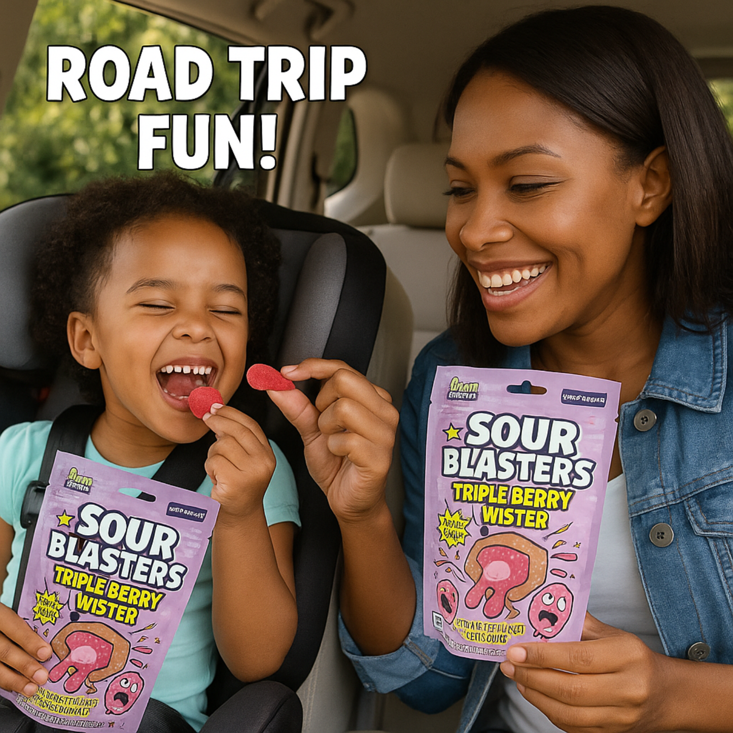 Sour Blasters Extreme Sour Triple Berry Gummies • 2 Packs Each 5.29 Oz Each • Juicy Liquid Center • Super Sour Blast Candy Challenge • Flavor Explosion Treat