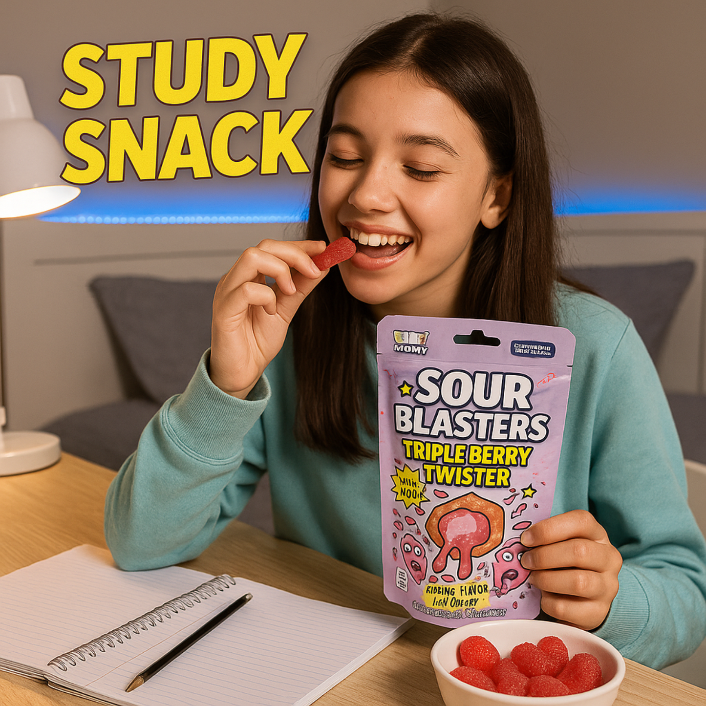 Sour Blasters Extreme Sour Triple Berry Gummies • 2 Packs Each 5.29 Oz Each • Juicy Liquid Center • Super Sour Blast Candy Challenge • Flavor Explosion Treat